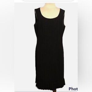 VINTAGE DANNY AND NICOLE BLACK SUIT DRESS! SLEEVELESS LBD, SHORT JACKET SIZE 10